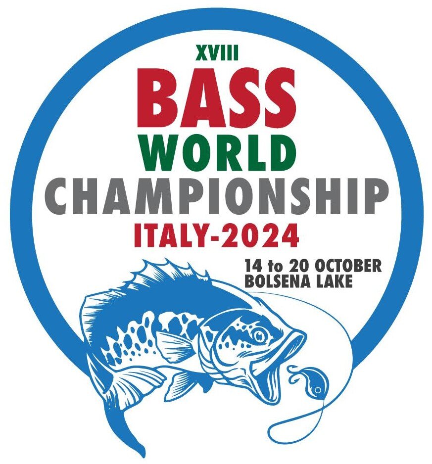 XVIII Bass World Championship Lake Bolsena LOGO RED